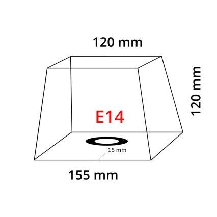 Eglo 49416 - Abażur VINTAGE biały E14 15,5x15,5 cm