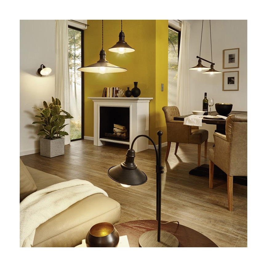 Eglo 49459 - Lampa stołowa STOCKBURY 1xE27/60W/230V