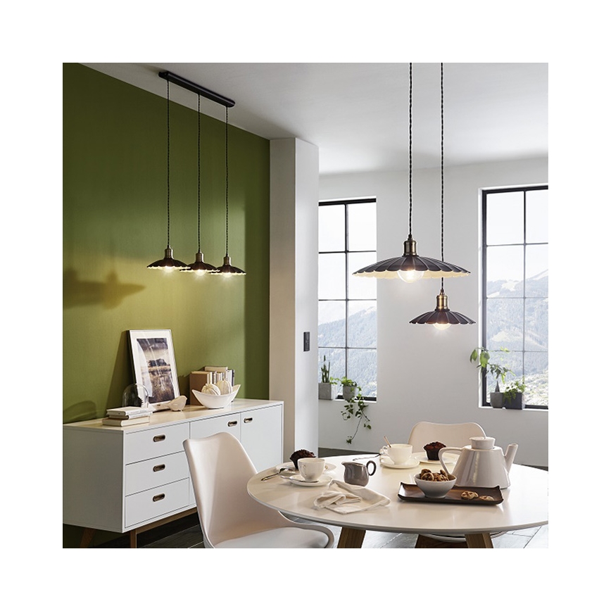 Eglo 49462 - Żyrandol HEMINGTON 1xE27/60W/230V