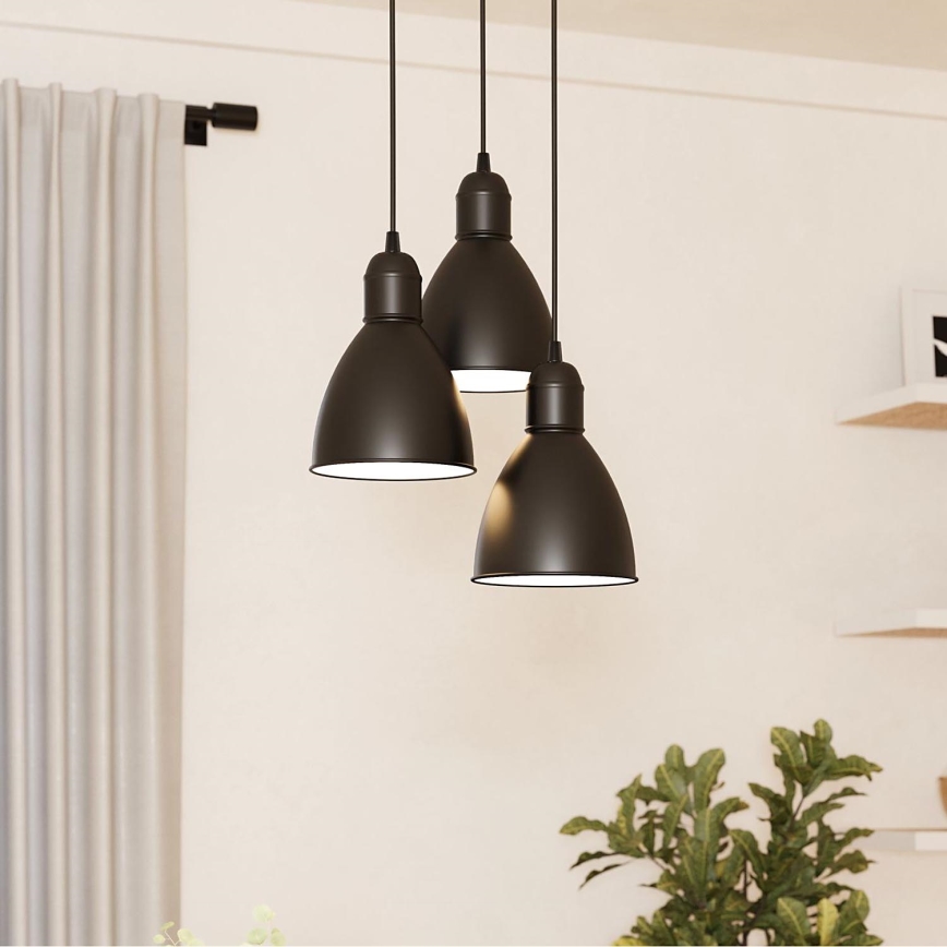 Eglo 49465 - Żyrandol PRIDDY 3xE27/60W/230V