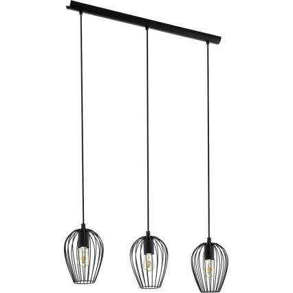 Eglo 49478 - żyrandol NEWTOWN 3xE27/60W/230V