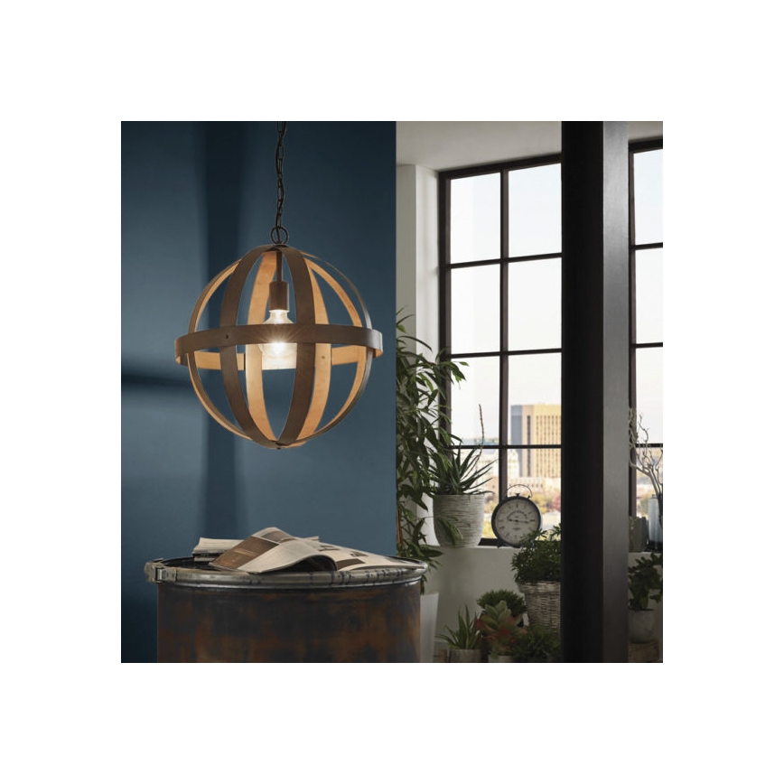 Eglo 49482 - Żyrandol na łańcuchu WESTBURY 1xE27/60W/230V śr. 37 cm