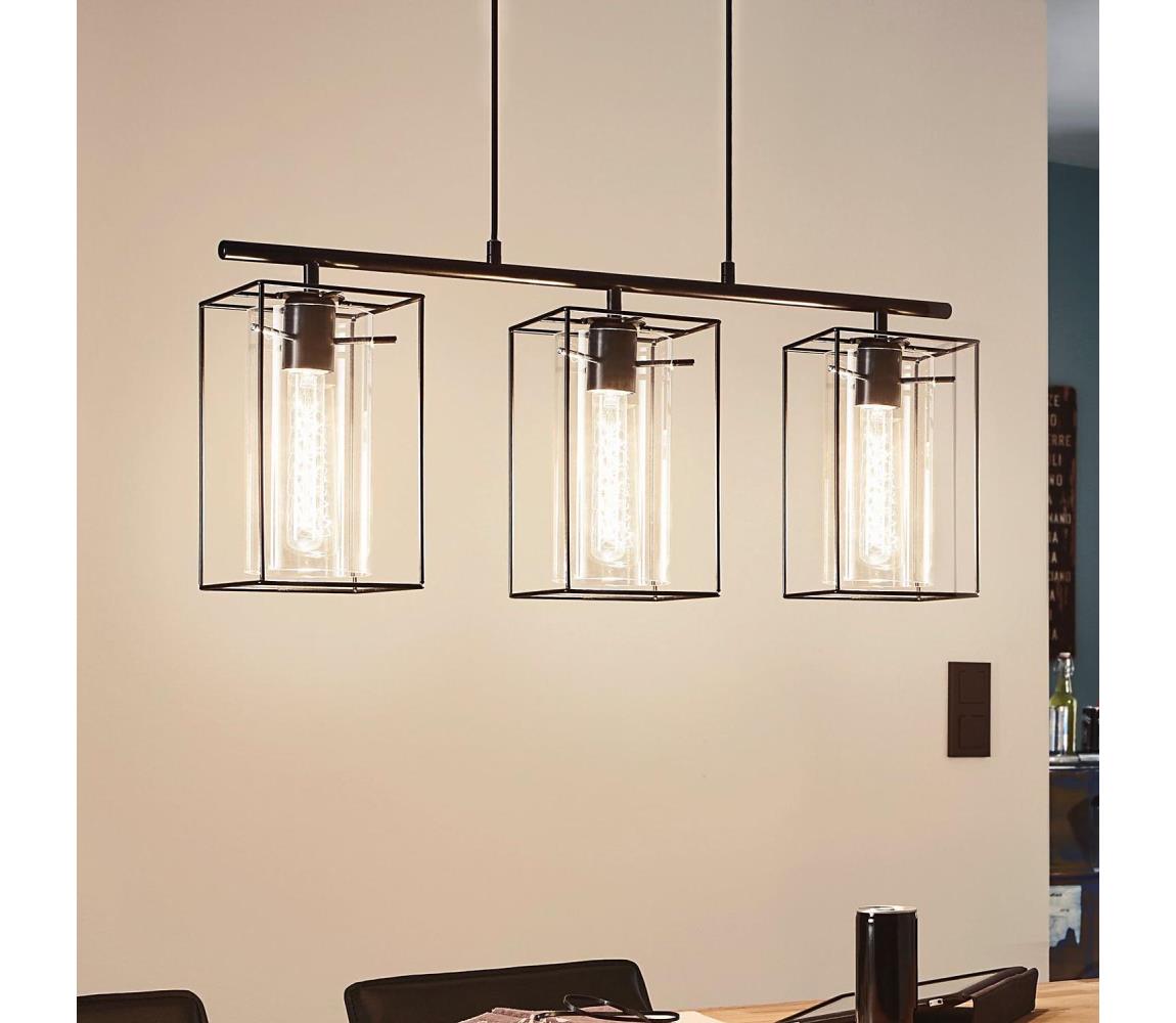 Eglo 49496 - Żyrandol LONCINO 3xE27/60W/230V