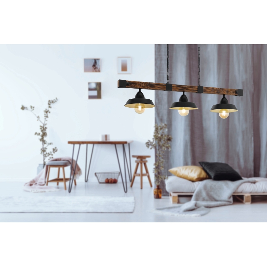 Eglo - Żyrandol na łańcuchu 3xE27/60W/230V