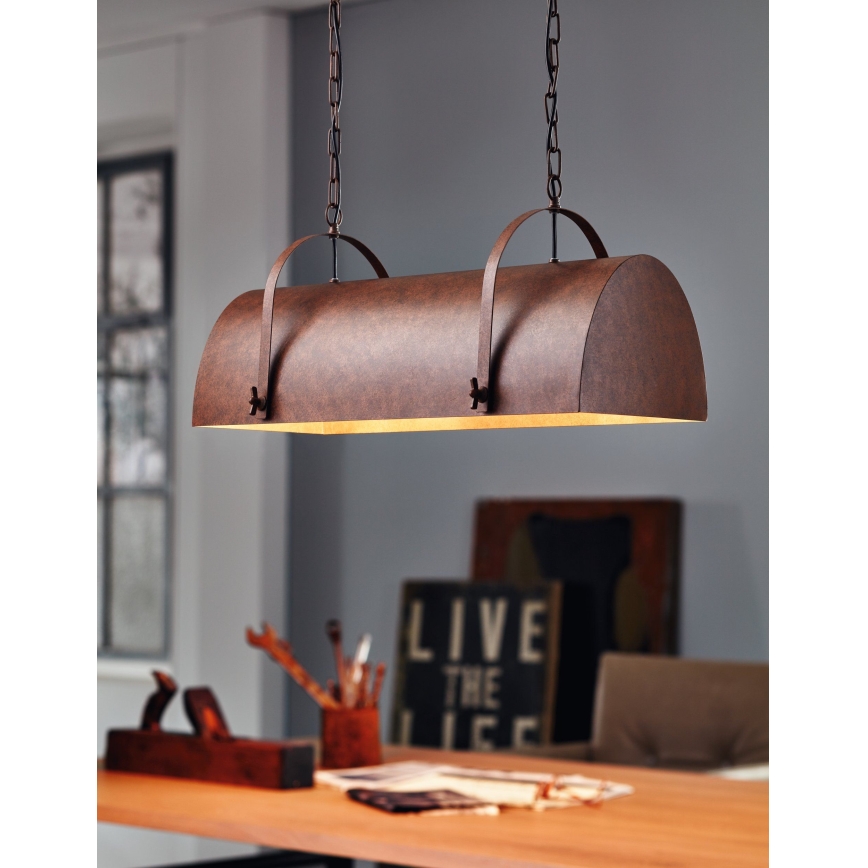 Eglo 49687 - Żyrandol na łańcuchu DEERHURST 2xE27/60W/230V