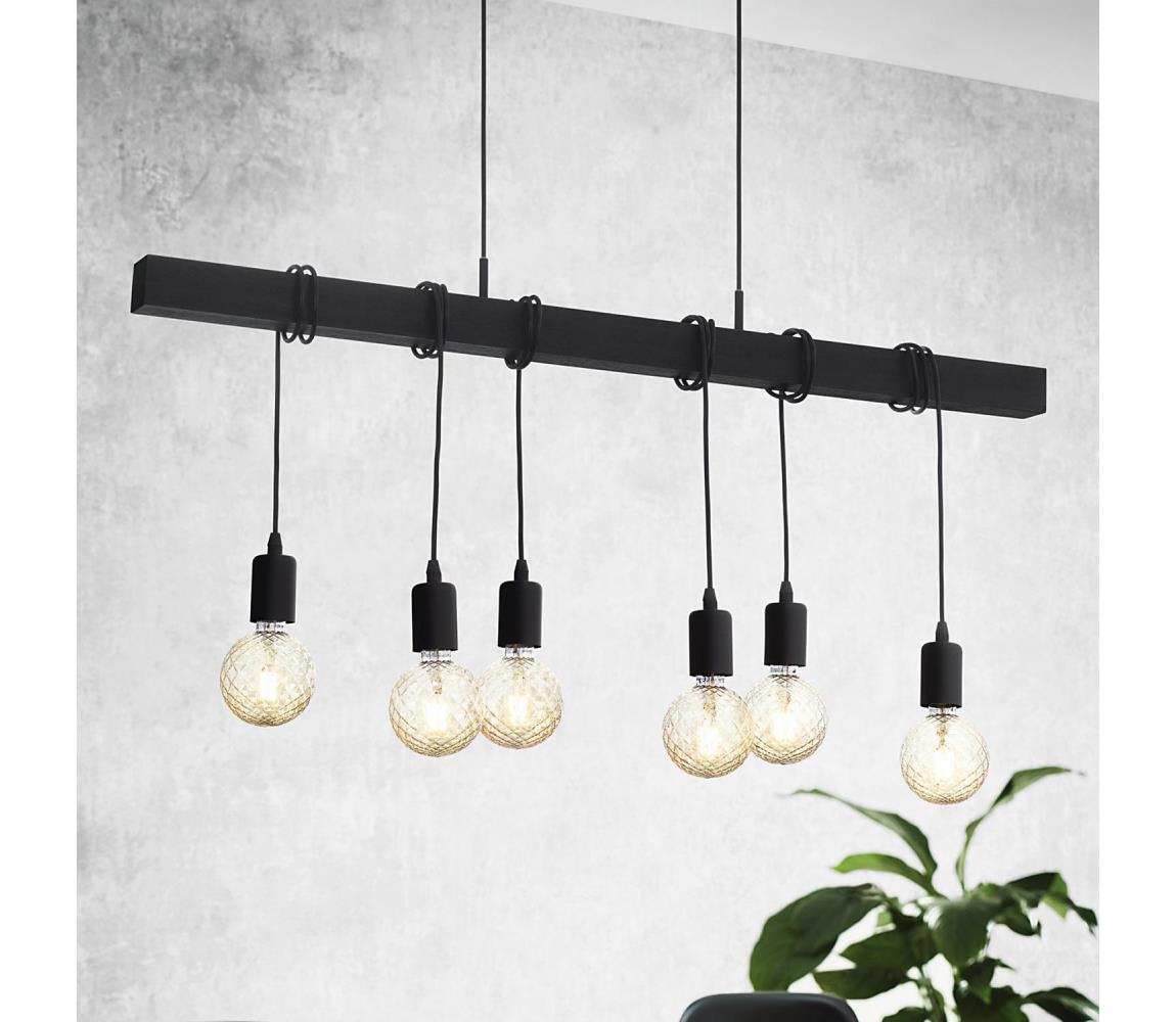 Eglo 49755 - Lampa wisząca TOWNSHEND 6xE27/60W/230V