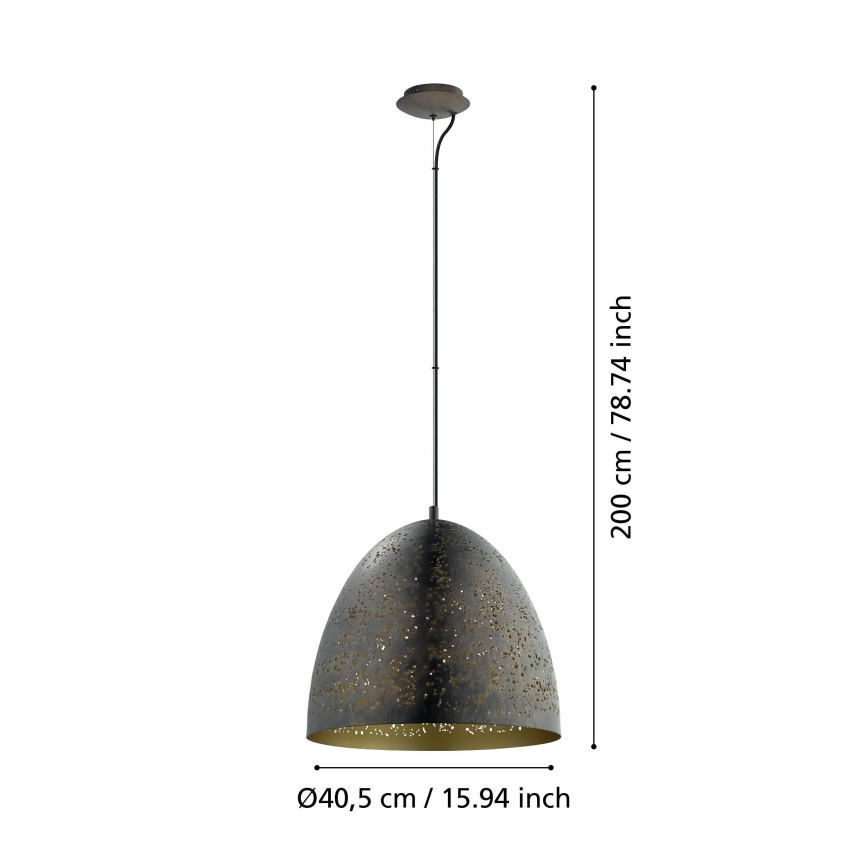 Eglo 49815 - Lampa wisząca SAFI 1xE27/60W