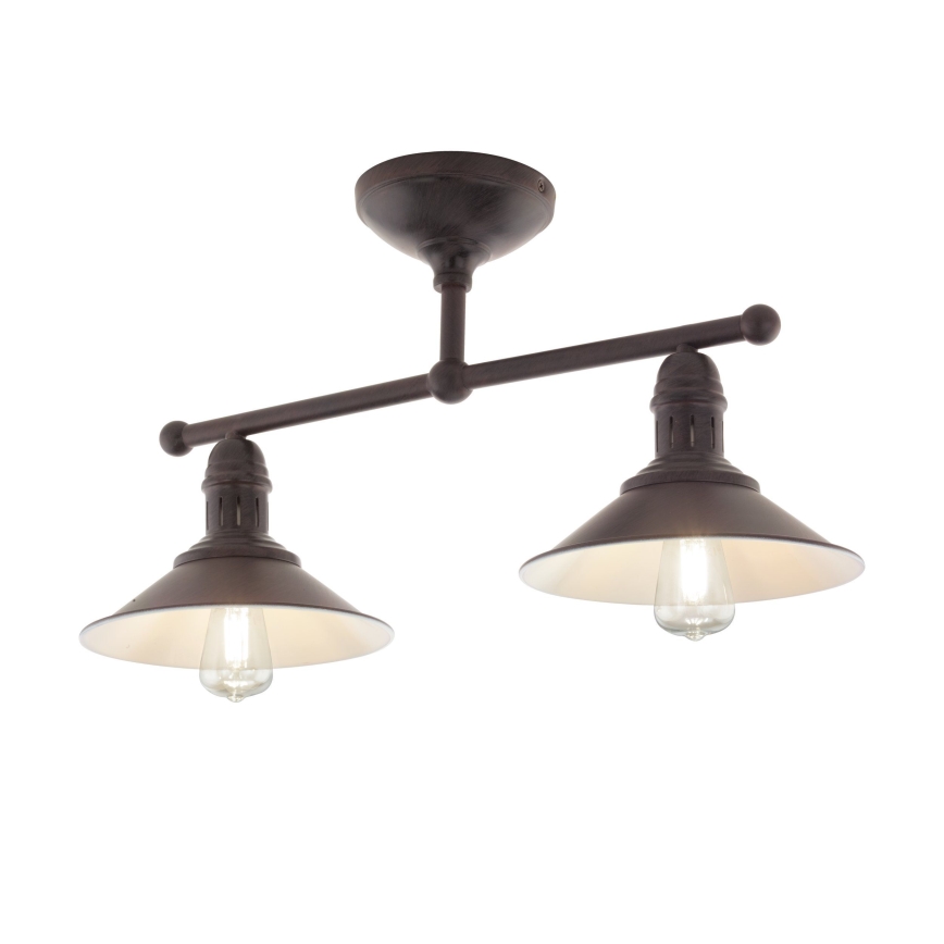 Eglo 49824 - Żyrandol STOCKBURY 2xE27/60W