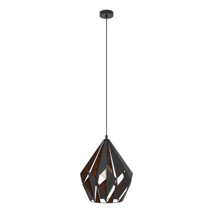 Eglo 49878 - Lampa wisząca CARLTON 1 1xE27/60W/230V