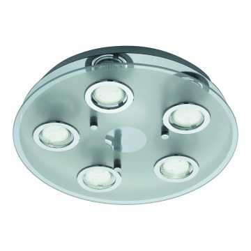 Eglo 54563 - Lampa sufitowa LED 5xGU10/3W/230V błyszczący chrom