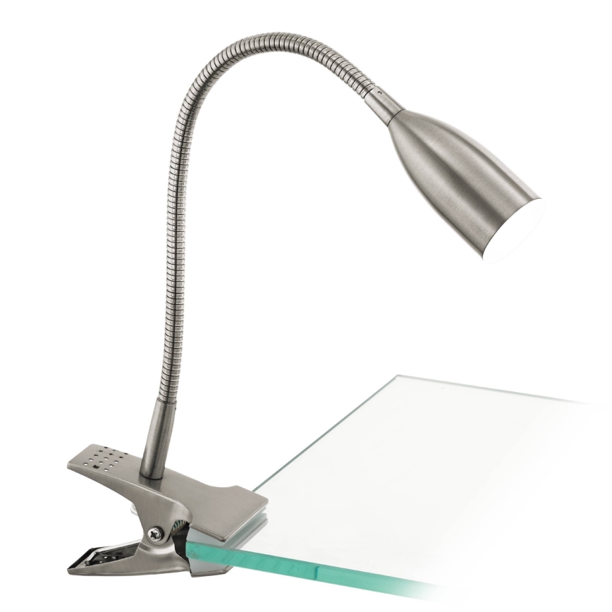 Eglo 54647 - LED Lampa stołowa z klipsem LED/4,5W/230V 3000K matowy chrom