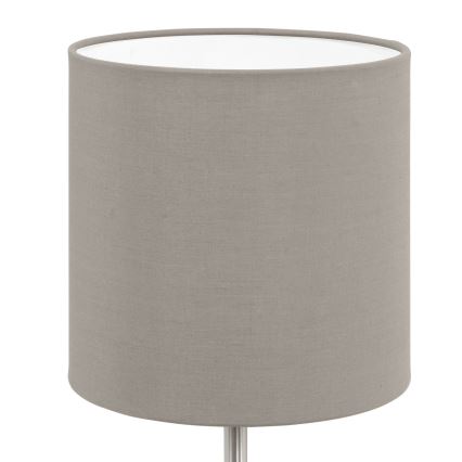 Eglo 54745 - Lampa stołowa ANADIA 1xE14/40W/230V taupe/matowy chrom