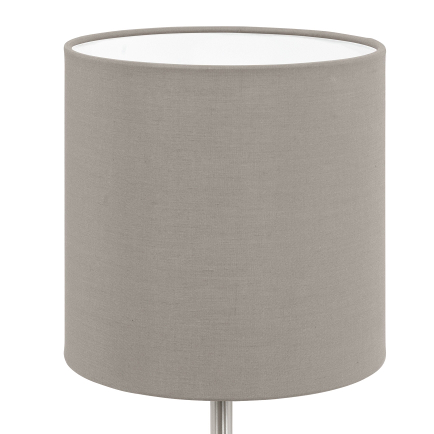 Eglo 54745 - Lampa stołowa ANADIA 1xE14/40W/230V taupe/matowy chrom
