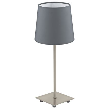 Eglo 54906 - LED Lampa stołowa 1xE14/6W/230V szary/matowy chrom