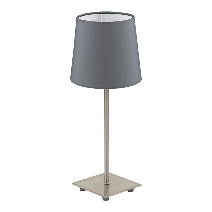 Eglo 54906 - LED Lampa stołowa 1xE14/6W/230V szary/matowy chrom
