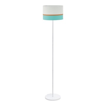 Eglo 55083 - LED Lampa podłogowa 1xE27/10W/230V 3000K biały/turkusowy