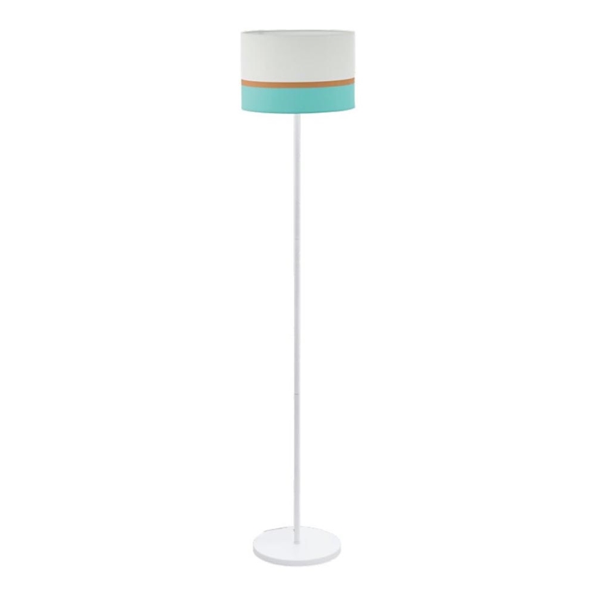 Eglo 55083 - LED Lampa podłogowa 1xE27/10W/230V 3000K biały/turkusowy