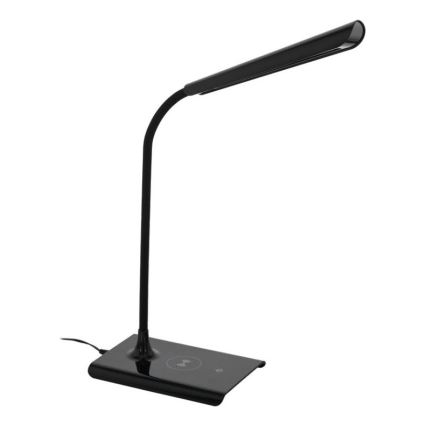 Eglo 55122 - LED Ściemniana lampa biurkowa z bezprzewodowym ładowaniem LED/5,5W/230V czarna