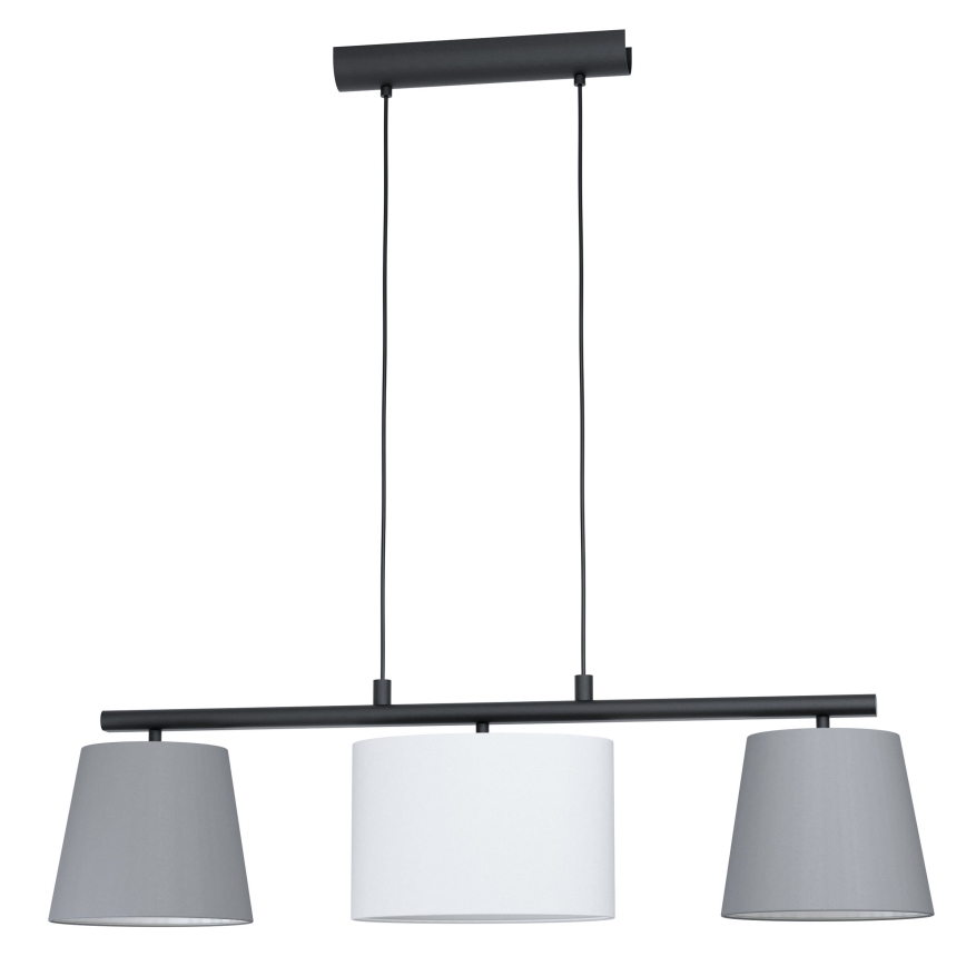 Eglo 55207 - Żyrandol na lince ALMEIDA 3xE14/25W/230V szary
