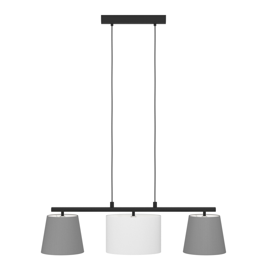 Eglo 55207 - Żyrandol na lince ALMEIDA 3xE14/25W/230V szary