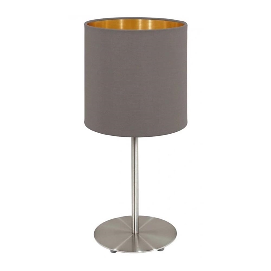 Eglo 55214 - Lampa stołowa PASTERI 1xE14/40W/230V brązowa/miedź