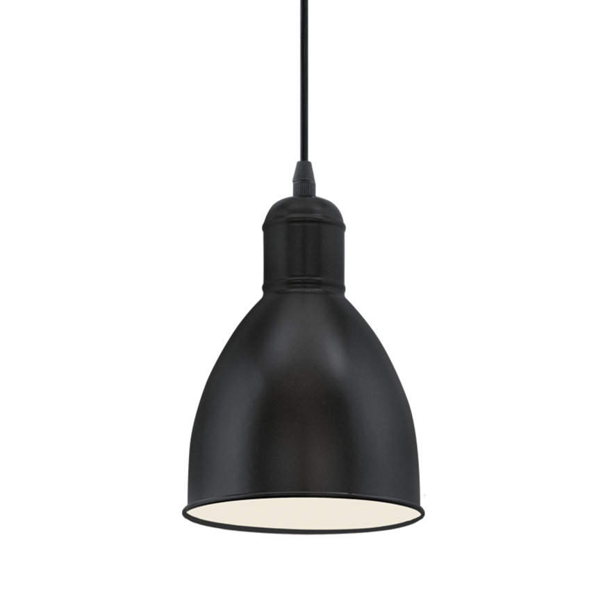 Eglo 55243 - Lampa wisząca na przewodzie PRIDDY 1xE27/60W/230V czarna