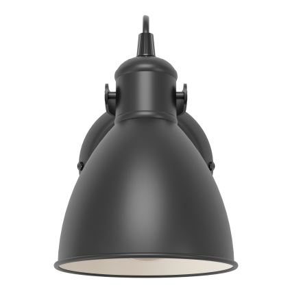 Eglo 55261 - Lampa ścienna PRIDDY 1xE27/40W/230V czarna