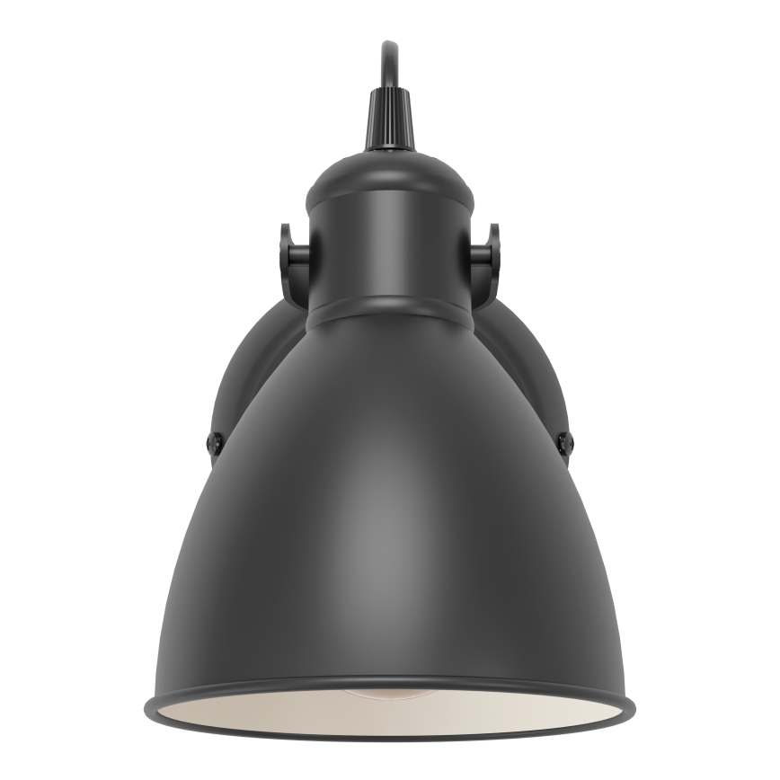Eglo 55261 - Lampa ścienna PRIDDY 1xE27/40W/230V czarna
