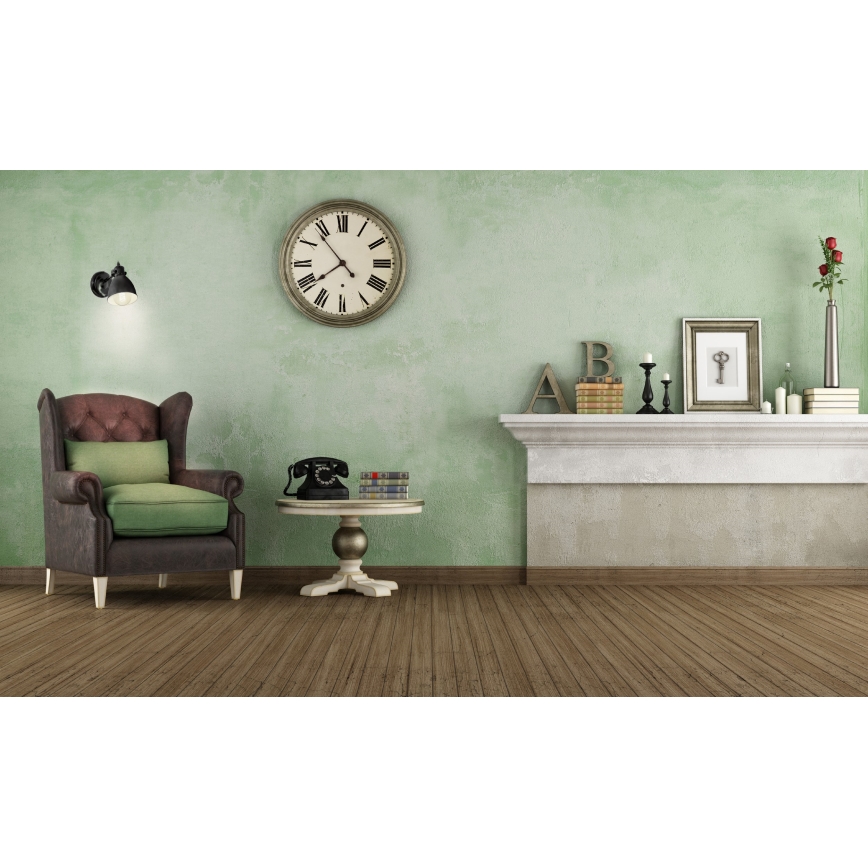 Eglo 55261 - Lampa ścienna PRIDDY 1xE27/40W/230V czarna
