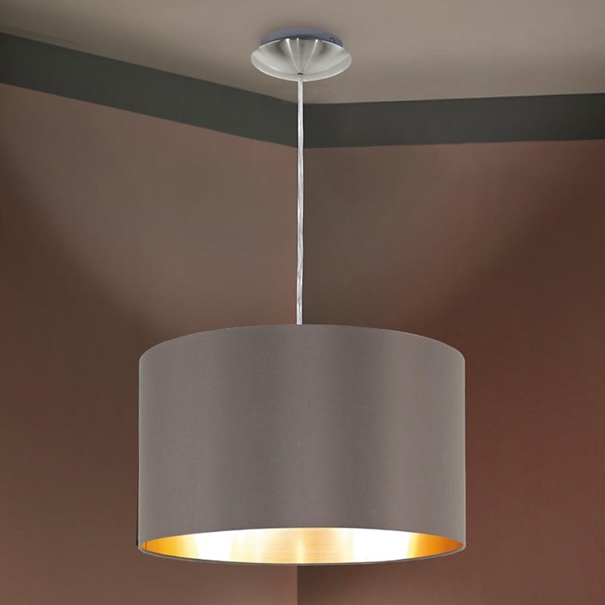 Eglo 55269 - Żyrandol na lince MASERLO 1xE27/60W/230V brązowy