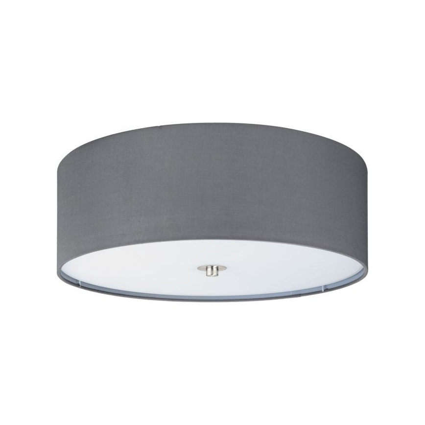 Eglo 55277 - Lampa sufitowa PASTERI, 3xE27/25W/230V, średnica 47,5 cm, kolor szary