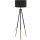 Eglo 55291 - Lampa podłogowa BIDFORD 1xE27/60W/230V czarny/brązowy