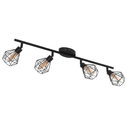 Eglo 55301 - Oprawa punktowa LED ZAPATA 4xG9/3W/230V czarna