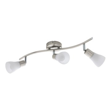 Eglo 55426 - Oprawa punktowa LED 3xE14/4W/230V matowy chrom