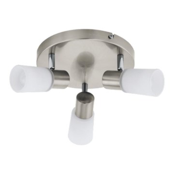 Eglo 55428 - Oprawa punktowa LED 3xE14/4W/230V Ø 21 cm matowy chrom