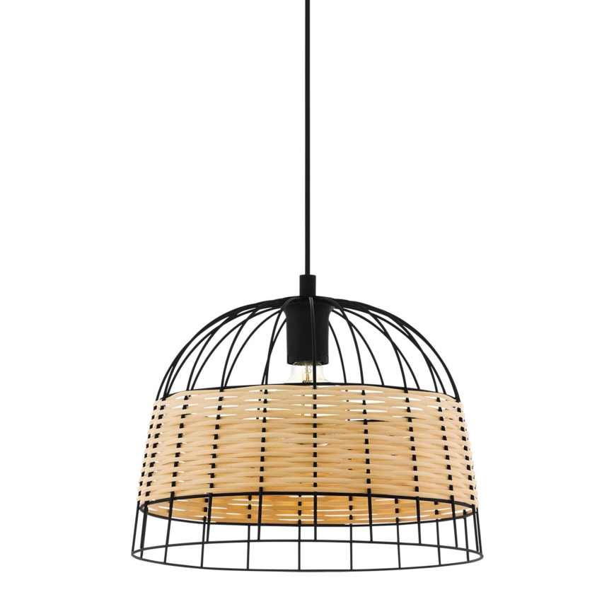 Eglo 55709 - Żyrandol na lince ANWICK 1xE27/40W/230V rattan