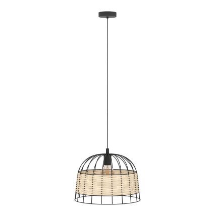 Eglo 55709 - Żyrandol na lince ANWICK 1xE27/40W/230V rattan