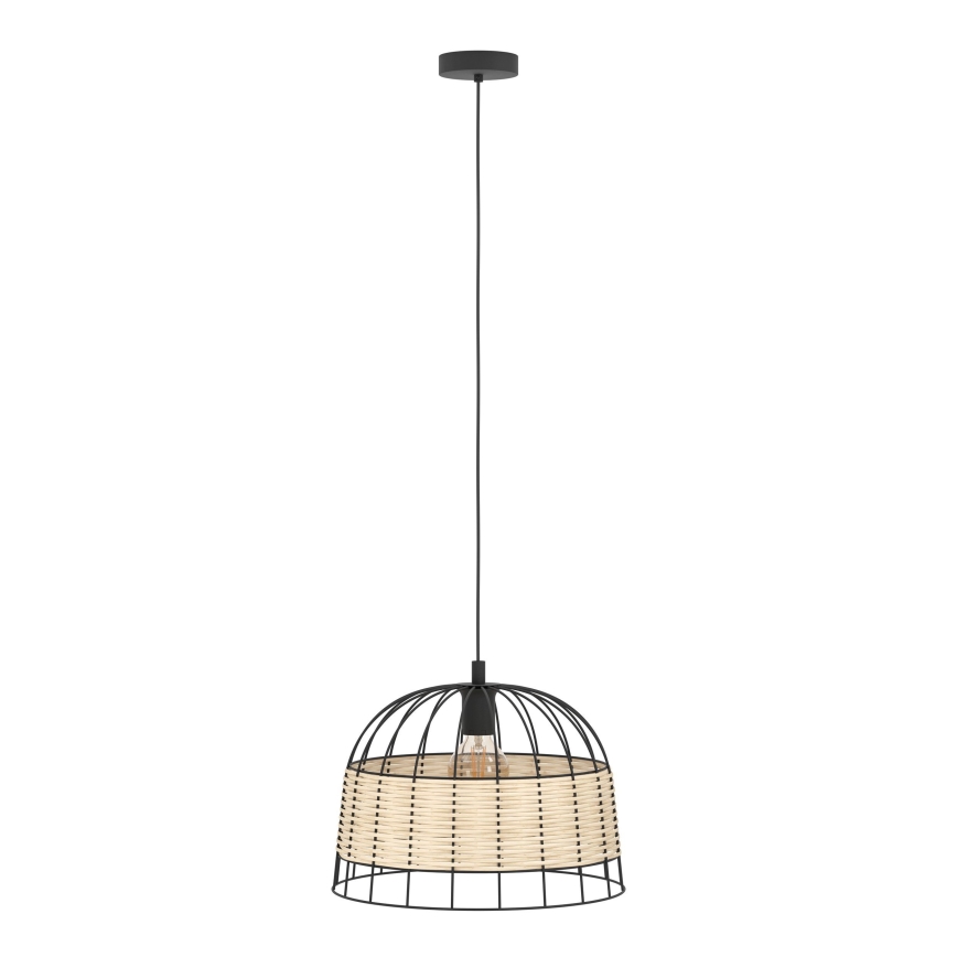 Eglo 55709 - Żyrandol na lince ANWICK 1xE27/40W/230V rattan