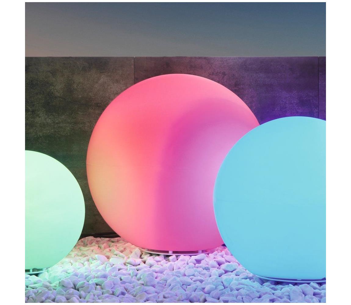 Eglo 55788-LED RGBW Lampa zewnętrzna MONTEROLO-C 1xE27/9W/230V IP65 śr. 50 cm + pilot