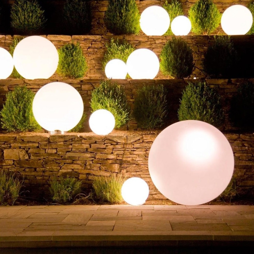Eglo 55788 - LED RGBW Lampa zewnętrzna MONTEROLO-C 1xE27/9W/230V 2700-6500K IP65 śr. 50 cm + pilot zdalnego sterowania