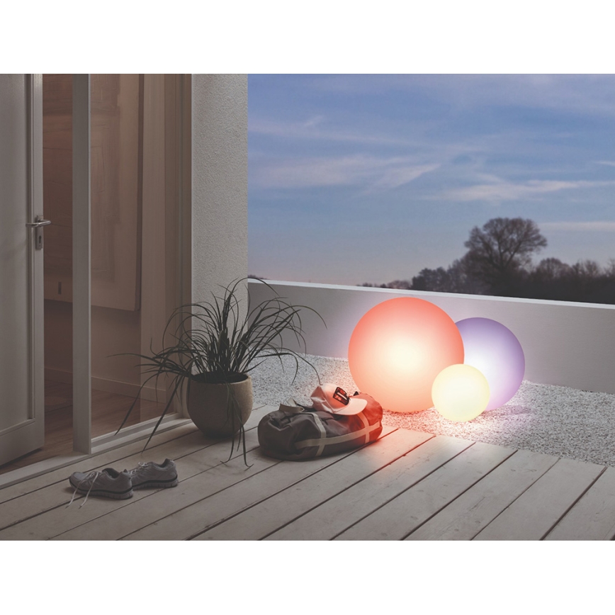 Eglo 55788 - LED RGBW Lampa zewnętrzna MONTEROLO-C 1xE27/9W/230V 2700-6500K IP65 śr. 50 cm + pilot zdalnego sterowania
