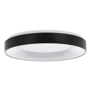 Eglo 55802 - ściemnialna lampa sufitowa LED 4xLED/8,1W/230V 3000-6500K Ø 48 cm czarna + pilot zdalnego sterowania