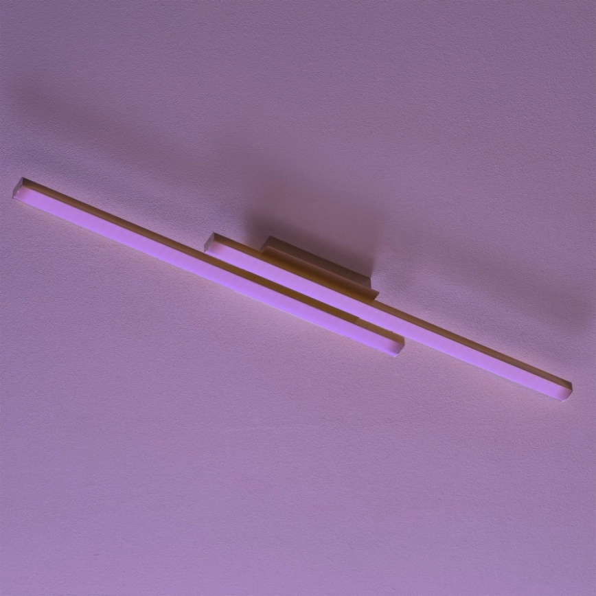 Eglo 55971 - LED RGBW ściemnialna lampa sufitowa FRAIOLI-C LED/34W/230V 2700-6500K matowy chrom + pilot zdalnego sterowania
