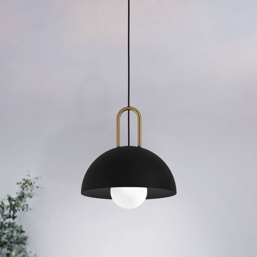 Eglo 56459 - Lampa wisząca na linkach CALMANERA 1xE27/40W/230V czarna