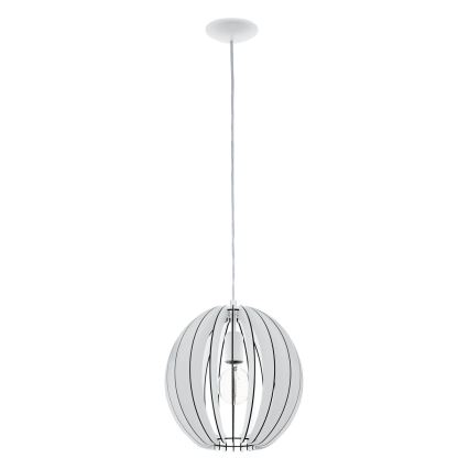 Eglo 63247 - Żyrandol na lince COSSANO PRO 1xE27/60W/230V śr. 30 cm biały