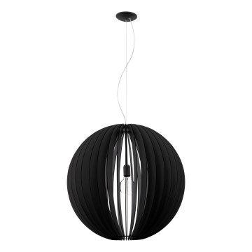 Eglo 63254 - Żyrandol na lince COSSANO PRO 1xE27/60W/230V śr. 70 cm czarny