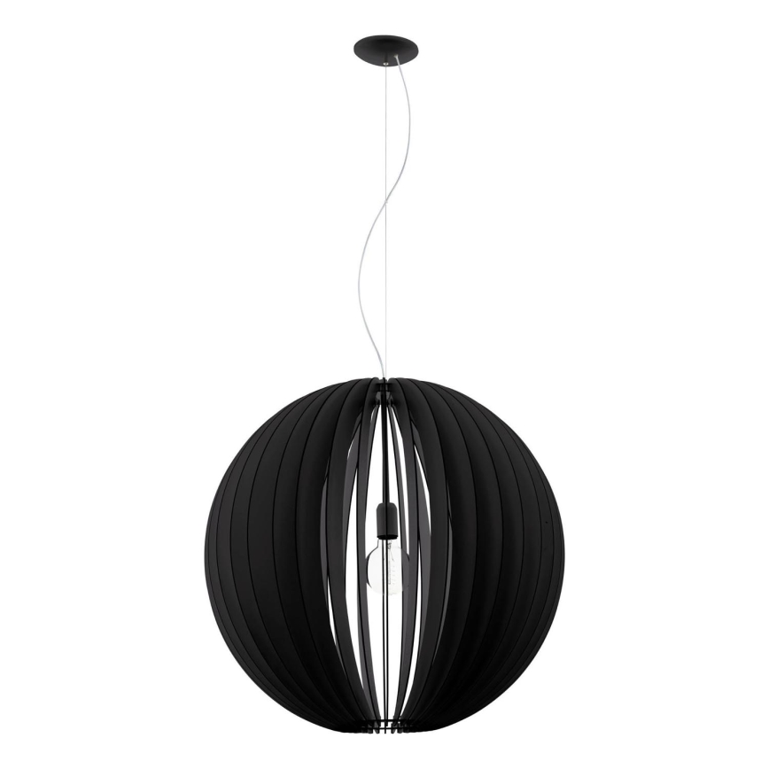 Eglo 63254 - Żyrandol na lince COSSANO PRO 1xE27/60W/230V śr. 70 cm czarny