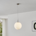Eglo 63269 - Lampa wisząca na przewodzie PIEDALE 1xE27/60W/230V średnica 35 cm matowy chrom
