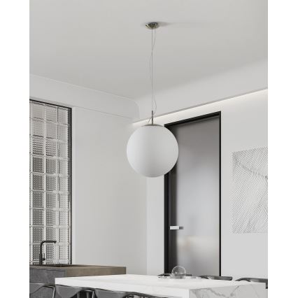 Eglo 63271 - Lampa wisząca na lince PIEDALE 1xE27/60W/230V śr. 43 cm chrom matowy