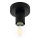 Eglo 64104 - Plafon IGUALA 1xE27/40W/230V czarny